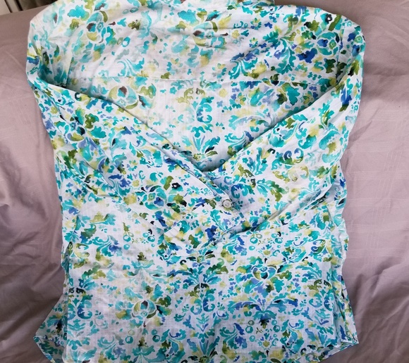 Karen Scott Button Down Blouse - Picture 6 of 6